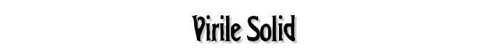 Virile Solid font